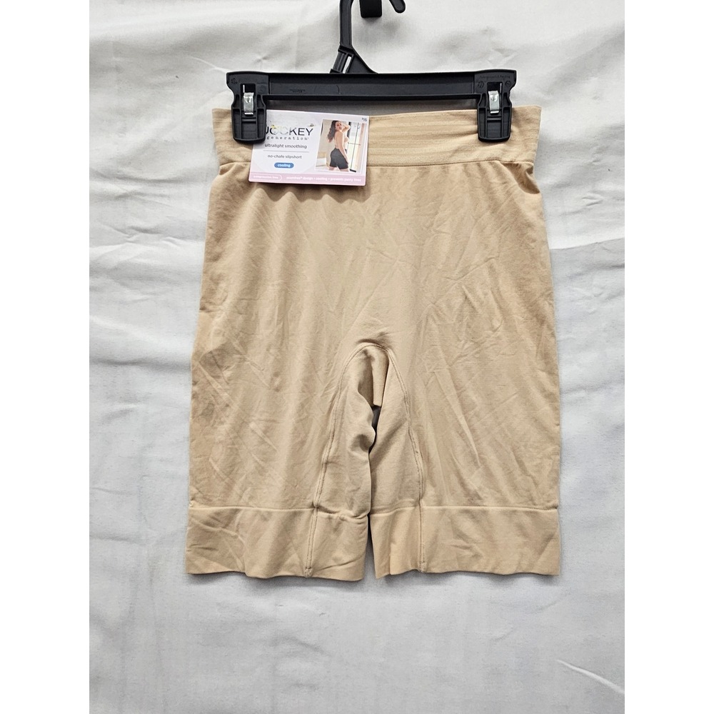 Jockey Generation Womens Smoothing Slipshorts Tan Nylon Blend Relaxed Size XL
